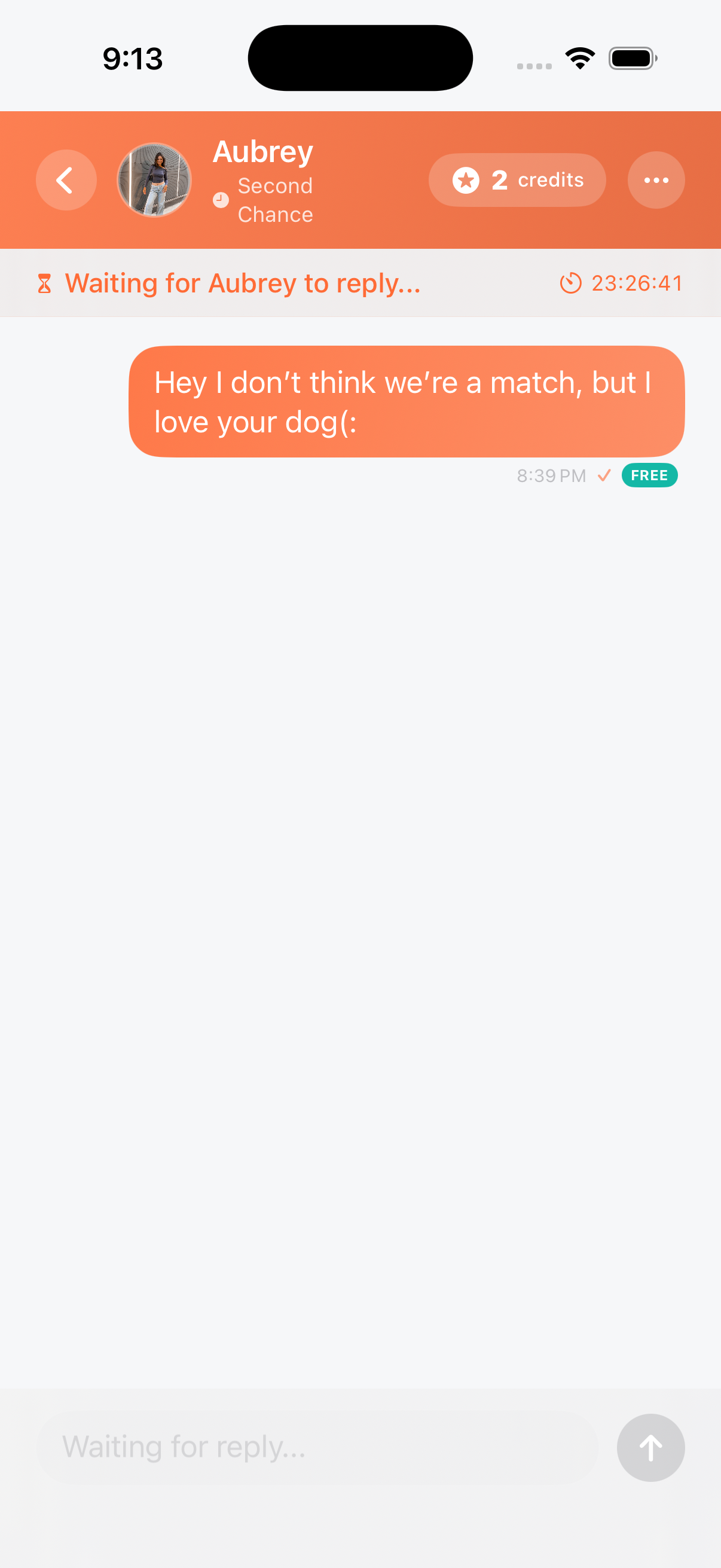Message sent
